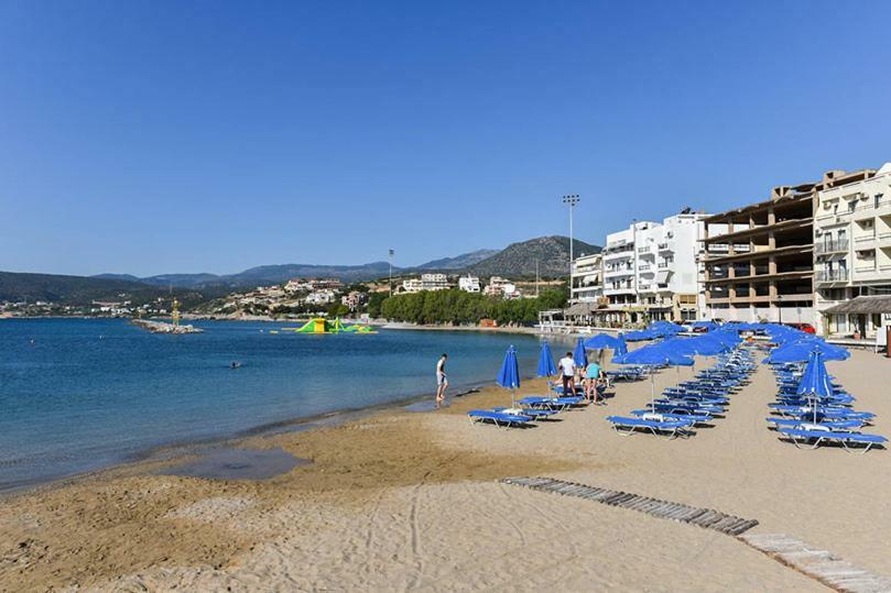 Stunning Seaview Town Apartment Agios Nikolaos Buitenkant foto